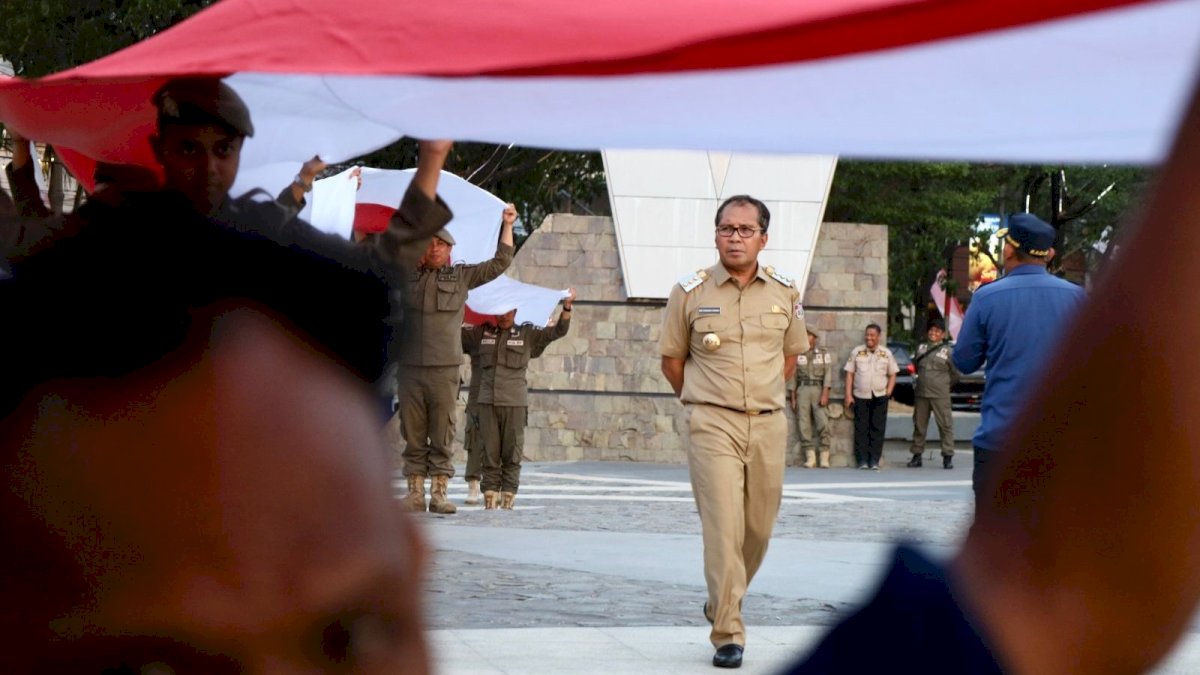 Danny Pomanto Pantau Persiapan Perayaan HUT RI ke-78 di Anjungan City of Makassar