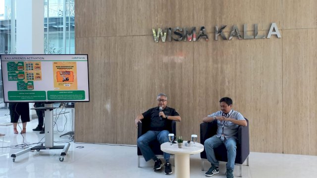 Konferensi pers kolaborasi Kallafriends dan F8 Makassar di Wisma Kalla (Foto: Sri Wahyu Diastuti/Sulselsatu.com)