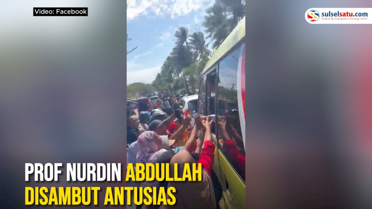 VIDEO: Tiba di Bantaeng, Prof Nurdin Abdullah Disambut Antusias