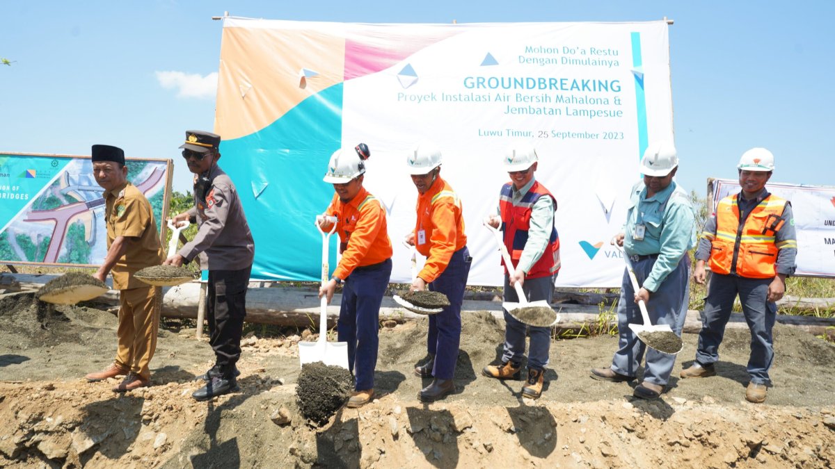 PT Vale Bangun Proyek Instalasi Air Bersih dan Jembatan Lampesue, Libatkan 200 Pekerja Lokal 