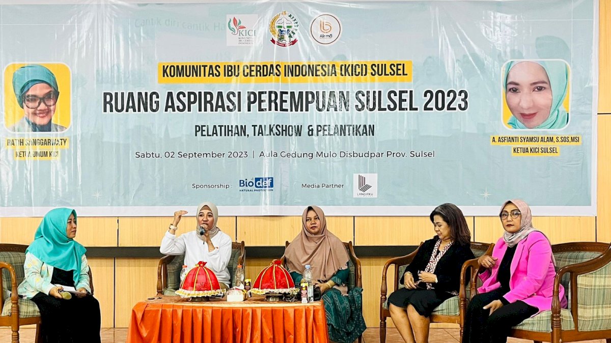 Ketua DPW Makassar Bagi Kisah Inspirasitif dalam Talkshow Ruang Aspirasi Perempuan Sulsel 2023
