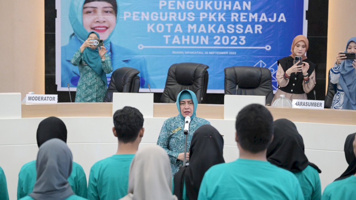 Berdayakan Generasi Muda, Indira Yusuf Ismail Kukuhkan PKK Remaja Kota Makassar