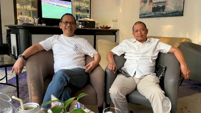 Ketua DPW PSI Sulsel Muhammad Surya bersama sekretaris PSI Sulsel Maqbul Halim. Ist