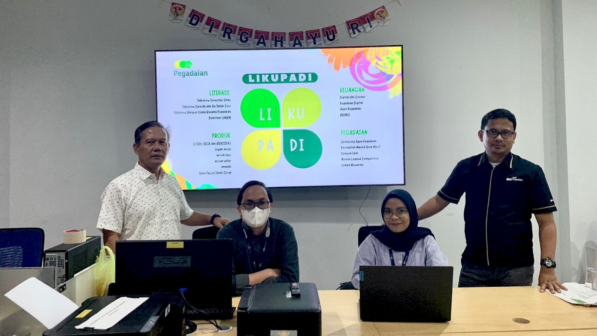 Pegadaian Area Makassar 1 Edukasi Masyarakat Pentingnya Literasi Keuangan Lewat Mini Expo Likupadi