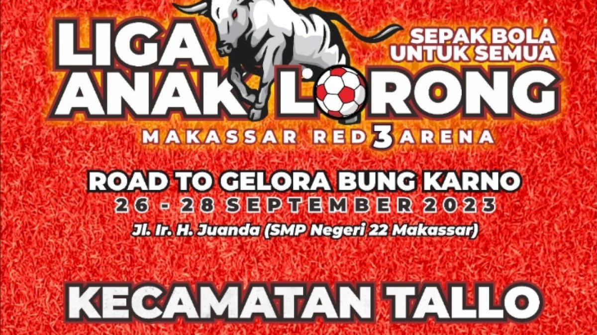 Pemkot Makassar Adakan Liga Anak Lorong di 153 Kelurahan