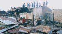 3 Rumah di Ballaparang Terbakar, 40 Petugas dan 7 Armada Damkar Makassar Dikerahkan