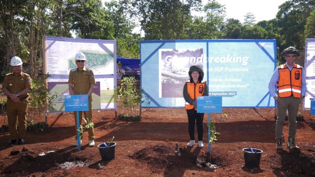 Groundbreaking nursery PT Vale di IGP Pomalaa. Foto: Istimewa