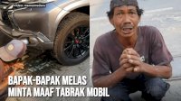 VIDEO: Kisah Menyentuh, Bapak-bapak Melas Minta Maaf Usai Tabrak Mobil