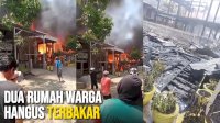 VIDEO: Kebakaran Terjadi di Tanrutedong Sidrap, Dua Rumah Warga Hangus Terbakar