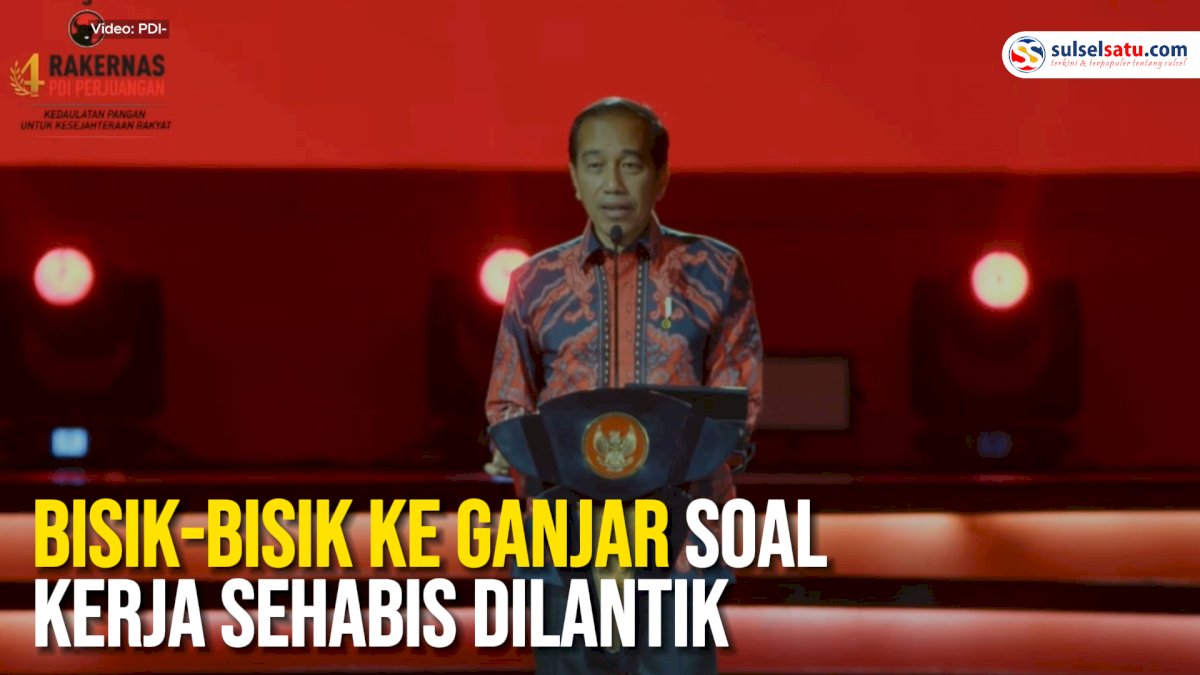 VIDEO: Jokowi Bahas Kedaulatan Pangan hingga Bisik-bisik ke Ganjar Soal Kerja Sehabis Dilantik