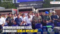 VIDEO: Mendag Zulkifli Hasan Musnahkan Barang Ilegal di Makassar Senilai Rp6 Miliar