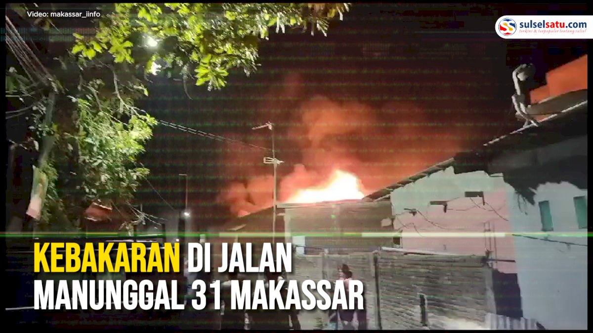 VIDEO: Kebakaran di Jalan Manunggal 31 Makassar