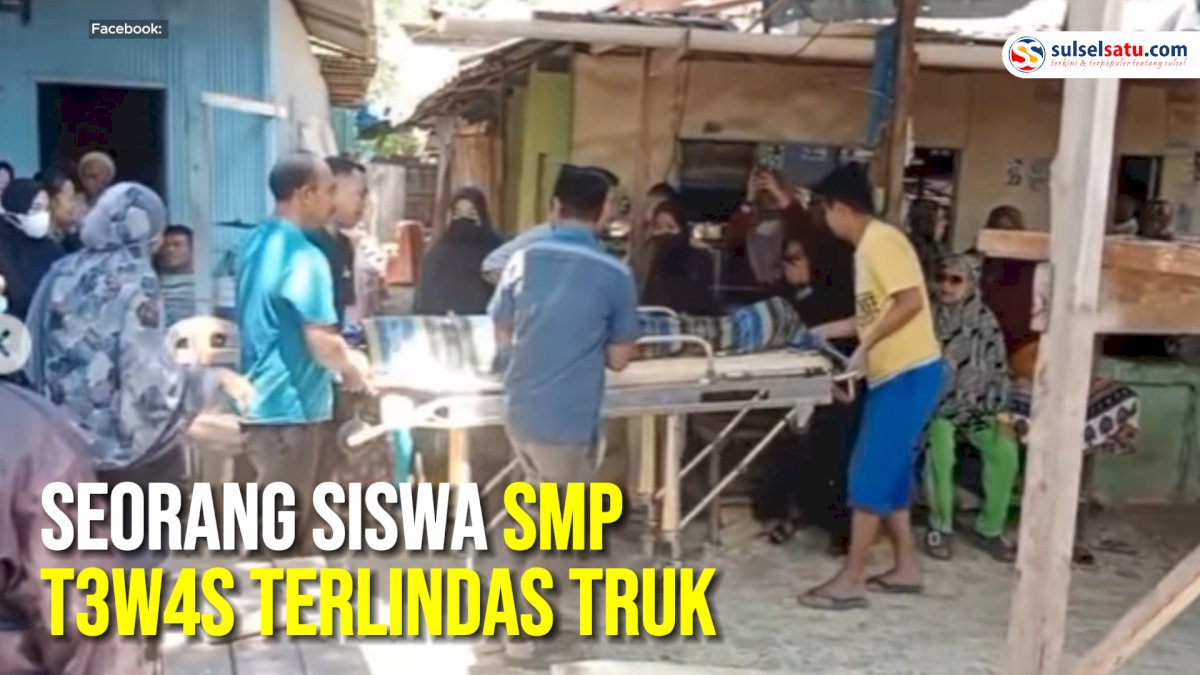 VIDEO: Tragedi di Maccopa, Seorang Siswa SMP Tewas Terlindas Truk