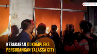 VIDEO: Kebakaran di Kompleks Pergudangan Talassa City Makassar