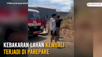 VIDEO: Kebakaran Lahan Kembali terjadi di Parepare