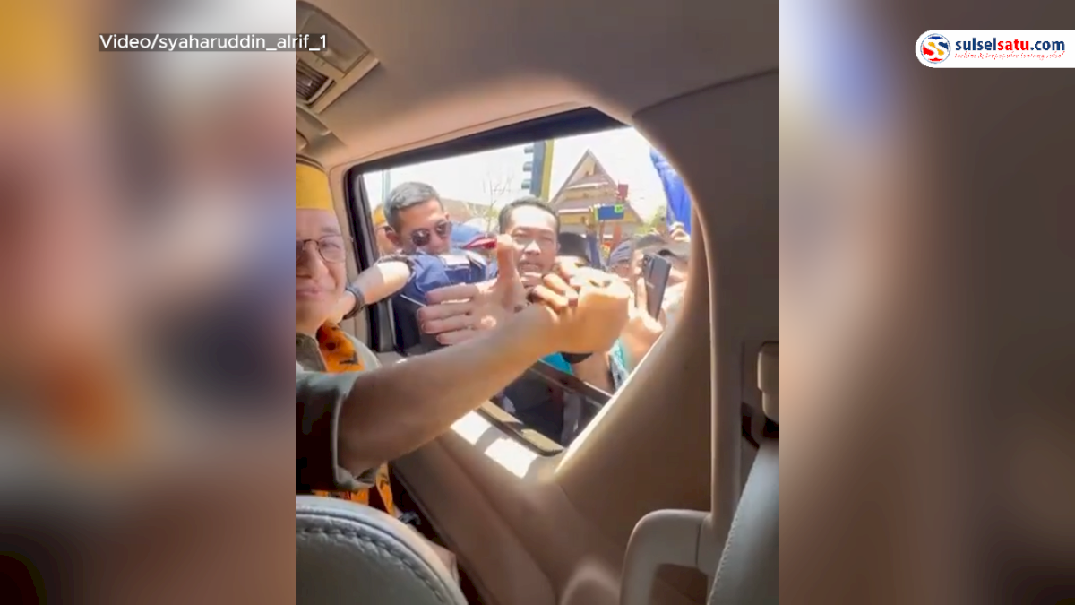 VIDEO: Tiba di Makassar, Warga Antusias ingin Berjabat Tangan dengan Anies Baswedan