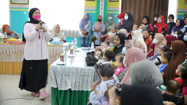 Wawali Kota Makassar Fatmawati Rusdi grebek stunting. Foto: Istimewa