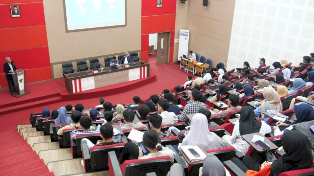 Prakerja dan FEB-UNHAS Sukses Gelar Kuliah Umum di Aula Prof. Latanro Pascasarjana FEB-UNHAS, Senin (11/9/2023). Ist