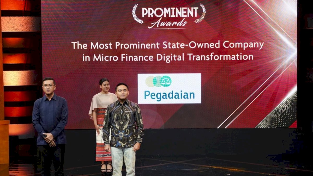 Pegadaian Raih Penghargaan Prominent Award 2023, Dorong Transformasi Digital di Sektor Mikro
