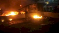 Kebakaran Rumah Dinas Dirlantas Polda Sulsel, 11 Damkar Diterjunkan