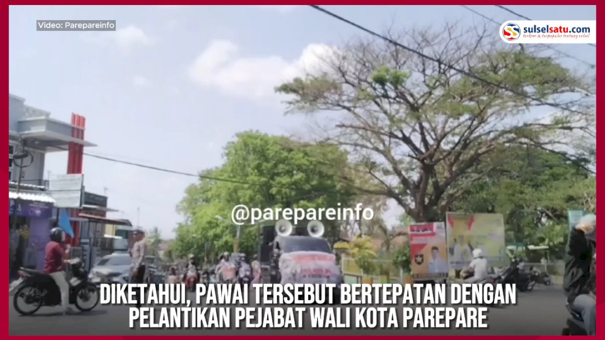 VIDEO: Ratusan Warga Parepare Gelar Pawai Bahagia Rayakan Berakhirnya Masa Jabatan Taufan Pawe
