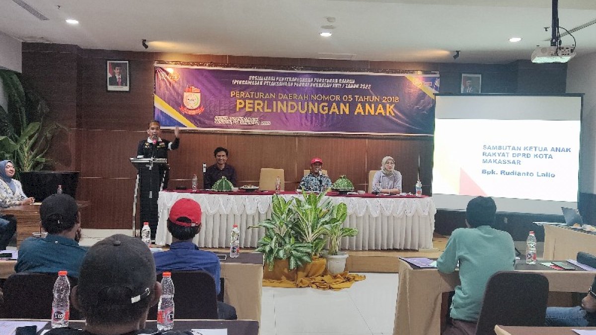 Sosper, Ketua DPRD Makassar Rudianto Lallo Minta Orang Tua Perketat Pengawasan Terhadap Anak