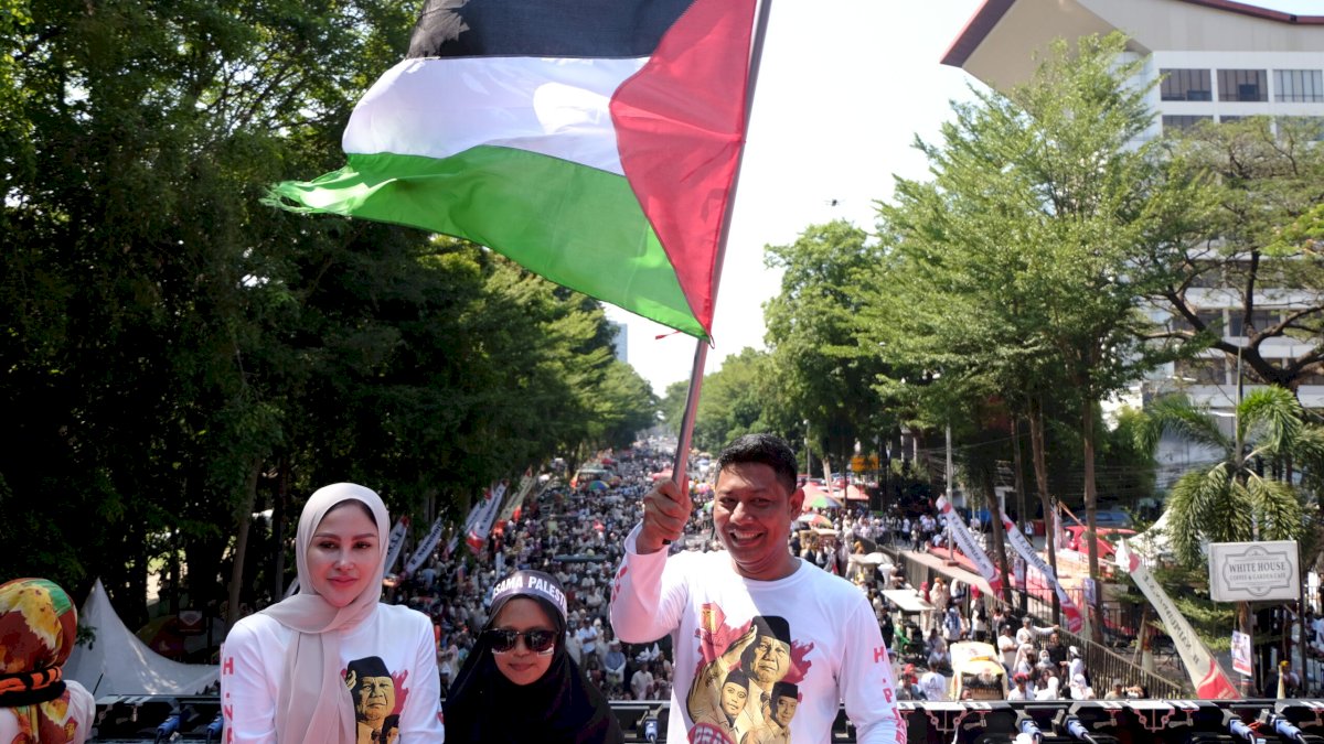 Peduli Warga Palestina, Politisi Gerindra Sulsel Najmuddin Sumbang Uang Tunai