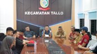 Camat Tallo Pimpin Rapat Persiapan Turnamen Sepak Bola Liga Anak Lorong
