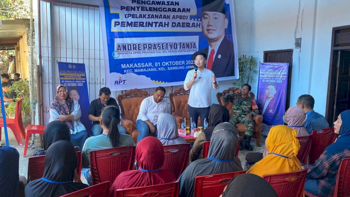 Andre Tanta Gelar Pengawasan APBD di Kelurahan Sambung Jawa