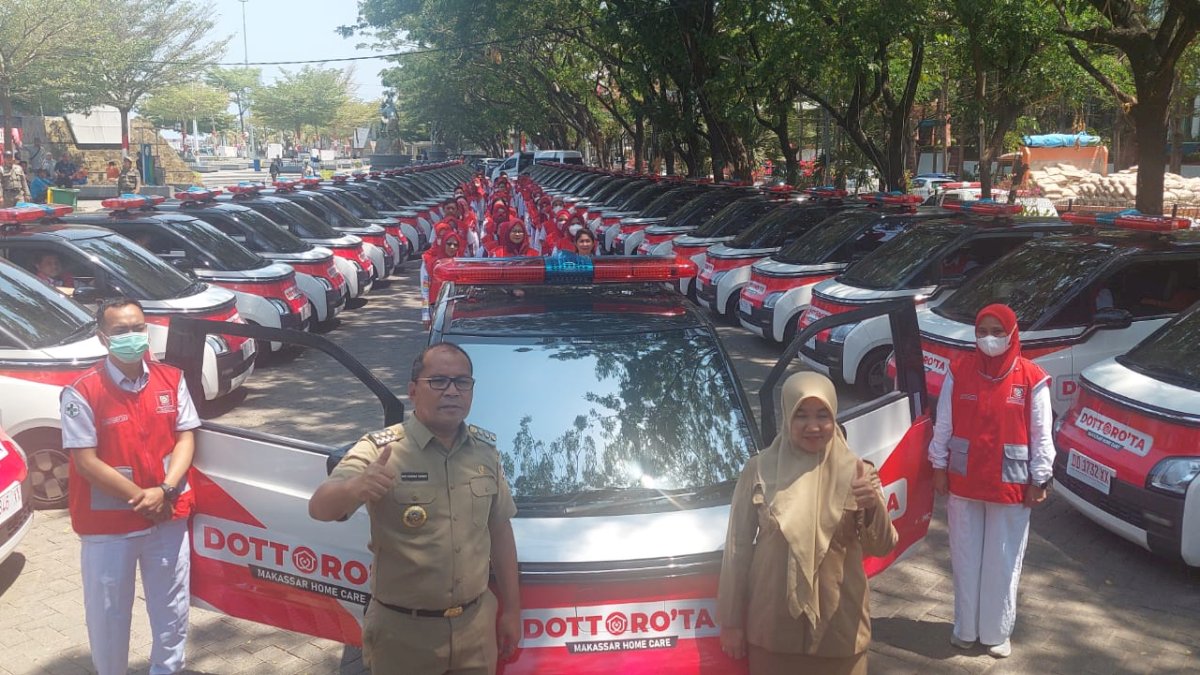 Pemkot Makassar Luncurkan 47 Unit Mobil Homecare Dottoro’ta Ramah Lingkungan