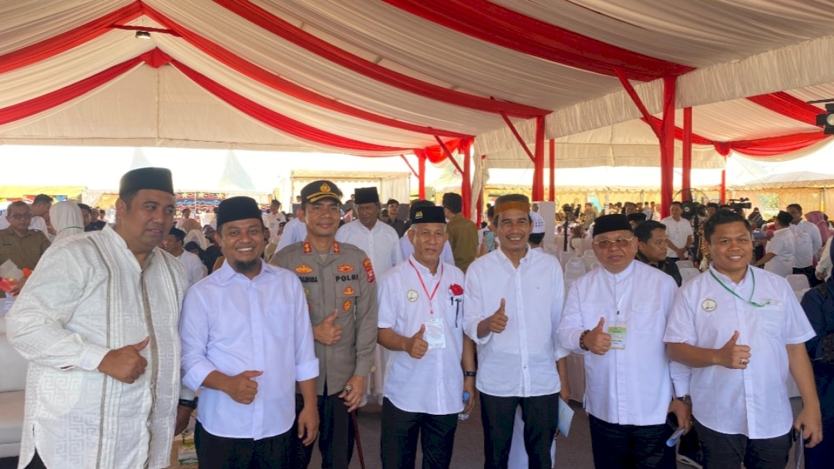 Ketua DPRD Makassar Rudianto Lallo Hadiri Groundbreaking Masjid dan RS Rujukan KTI Milik Amran