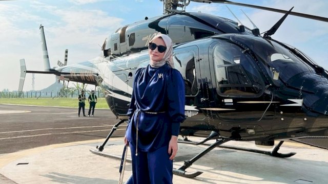 Priska Paramita Adnan saat promosikan produk Vanilla Hijab. Foto: dokumen pribadi