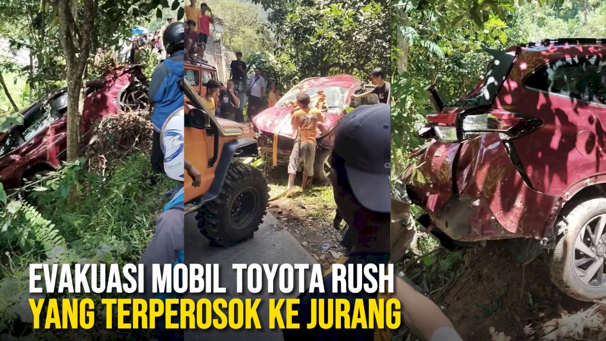 VIDEO: Evakuasi Mobil Toyota Rush yang Terperosok ke Jurang di Poros Toraja-Palopo