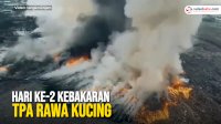 VIDEO: Hari ke-2 Kebakaran TPA Rawa Kucing Tangerang