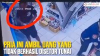 VIDEO: Pria Ini Ambil Uang yang Tidak Berhasil Disetor Tunai di ATM Makassar