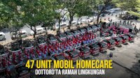 VIDEO: Pemkot Makassar Luncurkan 47 Unit Mobil Homecare Dottoro’ta Ramah Lingkungan di Pantai Losari