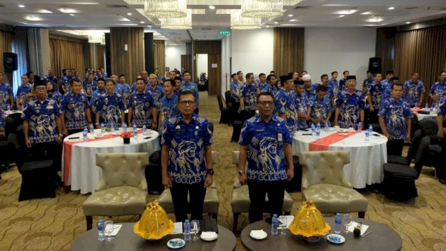 Sebanyak 121 kepala desa se-Kabupaten Gowa pelatihan pengawasan pengelolaan keuangan desa di Arthama Hotel Makassar. Foto: Istimewa
