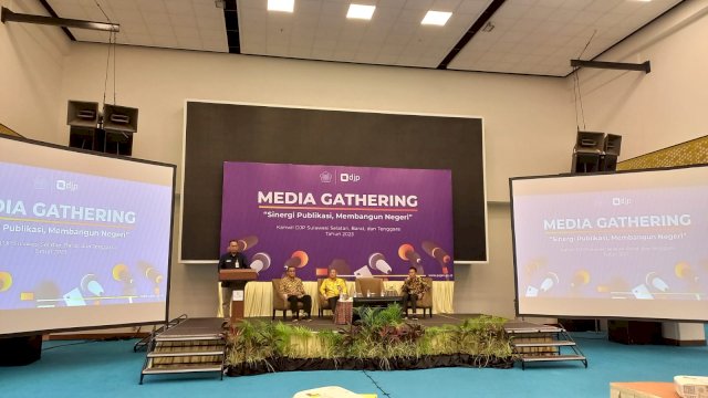 Media gathering DJP Sulselbartra di Hotel Claro Makassar. Foto: Istimewa 