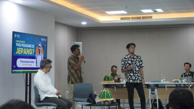 Tetsumasa Inada selaku CEO dari Neos Japan beri kuliah umum di Kalla Institute. Foto: Istimewa