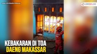 VIDEO: Kebakaran di Toa Daeng Makassar, 6 Mobil Pemadam Kebakaran Dikerahkan