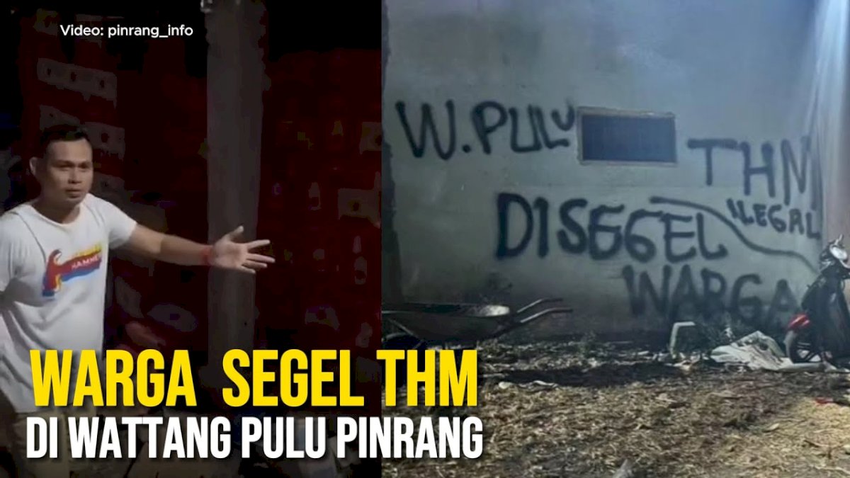 VIDEO: Kerap Terjadi Perkelahian, Warga  Segel THM di Wattang Pulu Pinrang