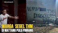 VIDEO: Kerap Terjadi Perkelahian, Warga Segel THM di Wattang Pulu Pinrang