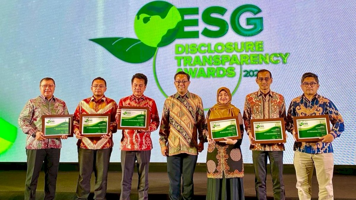 PT Vale Indonesia Raih Predikat Leadership AA dalam ESG Transparency and Disclosure Award 2023