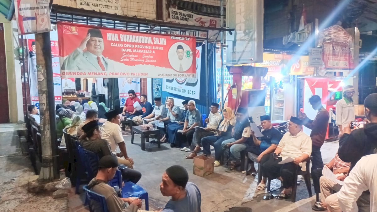 Politisi Gerindra Muhammad Burhanuddin Gelar Jumat Berkah di Makassar