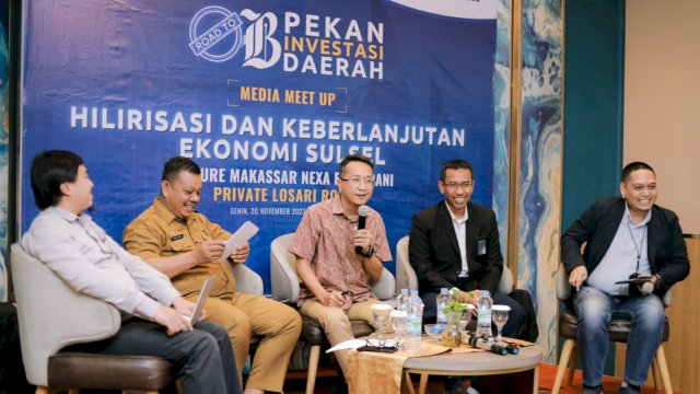 Head of Communications PT Vale Indonesia Tbk Bayu Aji dalam Media Meet Up : Hilirasi dan Keberlanjutan Ekonomi Sulsel. Foto: Istimewa