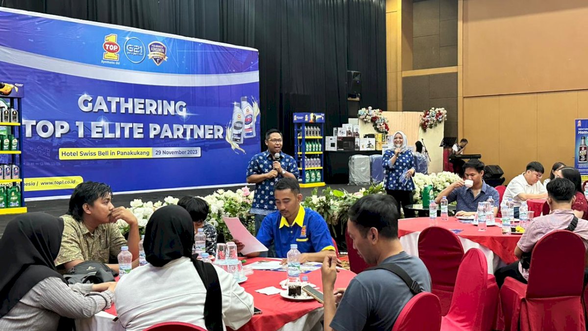 Pererat Kebersamaan dengan Rekan Bisnis, Oli TOP 1 Gelar Gathering di Makassar dan Bagi Hadiah