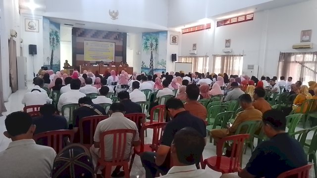 Ratusan Guru dan Kepala Sekolah Paud, SD dan SMP di Jeneponto gelar lomba kompetensi (Dedi/Sulselsatu)