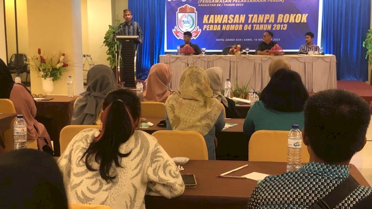 Ketua DPRD Makassar Rudianto Lallo Sosialisasi Perda Kawasan Tanpa Rokok