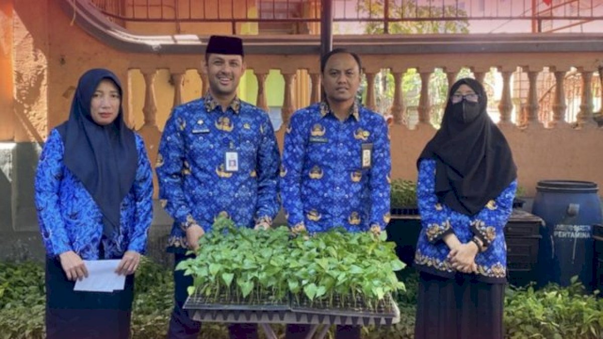 Plt Camat Bontoala Terima Bantuan Bibit Cabe
