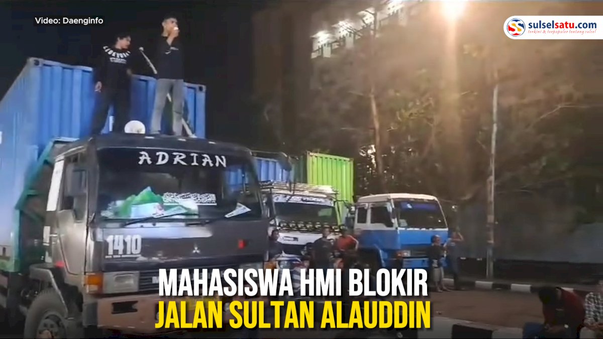 VIDEO: Gara-gara Ini, Mahasiswa HMI Blokir Jalan Sultan Alauddin